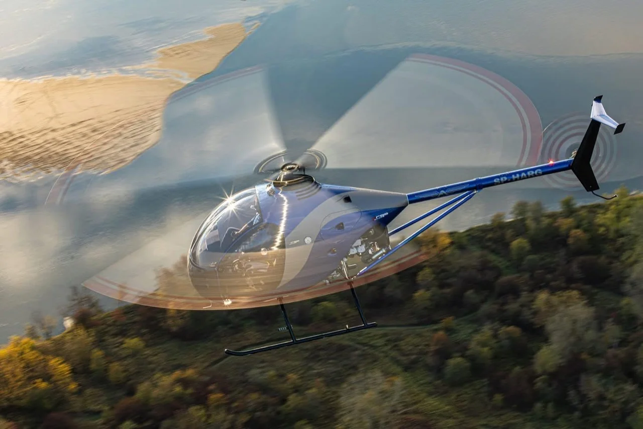 ARGO AH Helicopter in flight